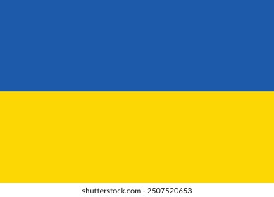 Diseño e ilustración de la bandera del Vector de Ucrania, bandera nacional de Ucrania 