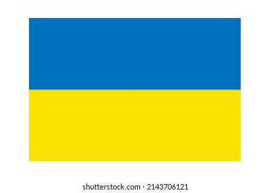 Die Ukraine windet eine Fahne. Vektorgrafik. eps10