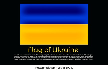 Ukraine's national flag flies high over Kyiv showcasing the country's unity and strength. The Ukrainian flag in blue and yellow symbolizes the nation's freedom and proud identity.