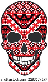 ukraine's ornament skull, vintage design t shirts