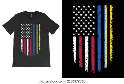 Ukrainischer T-Shirt-Vektorgrafik