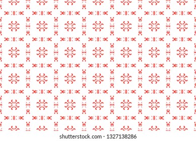 Ukrainian, Belarusian red embroidery seamless pattern - Vyshyvanka