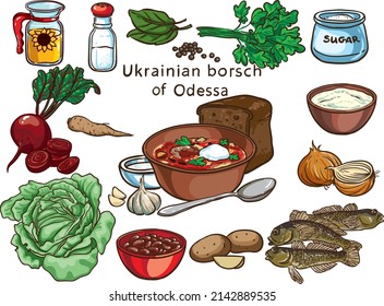 Ingredientes del conjunto vectorial de Lviv en ucraniano