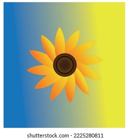 Afiche de una sonrisa brillante ucraniana en vector 
