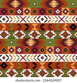 Ukrainian carpet. Seamless pattern. Carpathian ornament.