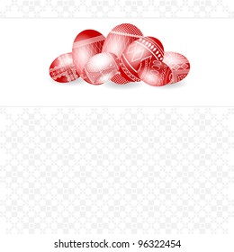 ukrainian easter egg embroider background