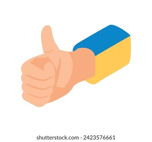 ukrainische Wahl Design-Vektorgrafik