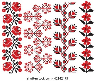 ukrainian embroider pattern element