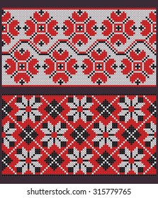 Ukrainian Embroidery Cross Stitch Ornament