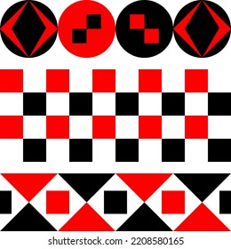 Ukrainian ethnic pattern. national background. red and black abstraction