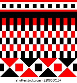 Patrón étnico ucraniano. antecedentes nacionales. abstracción en rojo y negro