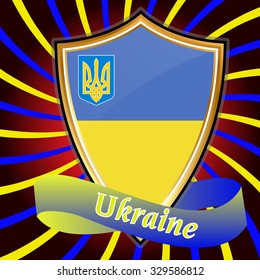 Ukrainian flag.