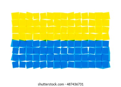 Ukrainian flag. Abstract vector illustration
