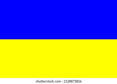 Ukrainian flag blue and yellow vector stock