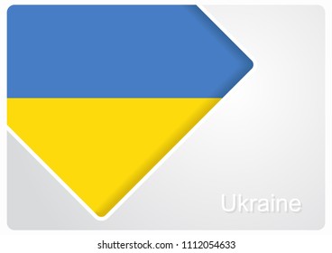 Ukrainian flag design background layout. Vector illustration.