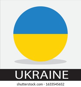 
Ukrainian flag icon with white background