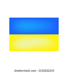 
Ukrainian flag illustration. Vector portrait design