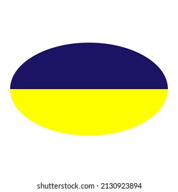 Bandera ucraniana de fondo blanco.