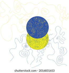 The Ukrainian flag is sewn with threads of freedom
