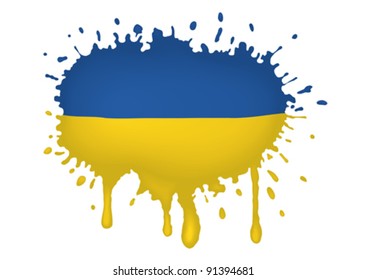 Ukrainian flag sketches