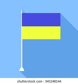 Ukrainian flag . Vector illustration.