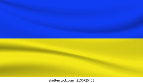 Ukrainian flag vector illustration original colors - eps10
