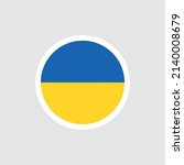 Ukrainian flag. Yellow blue. Symbol of the country Ukraine. Isolated vector illustration.