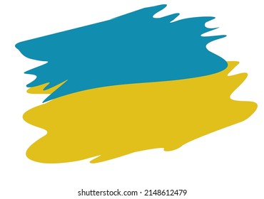 Elemento vector azul de bandera amarilla