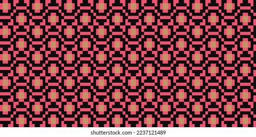 Ukrainian folk embroidery seamless pattern. Ethnic ornament. Rushnyk style in vector. Eps 10. Textile print design. 