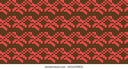 Ukrainian folk embroidery seamless pattern. Ukrainian towel with ornament, Rushnyk called, in vector. 