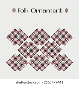 Ukrainian Folk Ornament Vector Set 2