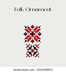 Ukrainian Folk Ornament Vector Set 6