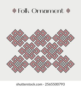 Ukrainian Folk Ornament Vector Set 2