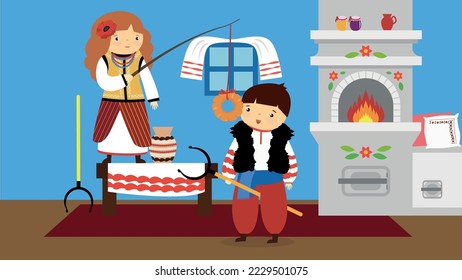 Ukrainian house and Ukrainian folk traditions