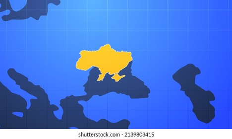 Ukrainian map pray for Ukraine peace save Ukraine from russia stop war concept horizontal