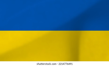Ukrainian national flag. Waving flag of Ukraine. Vector illustration