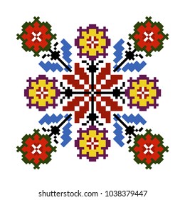 Ukrainian national pattern, vector