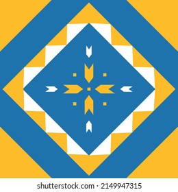 Ukrainian ornament blue yellow color theme. vector. The concept of peace in Ukraine. Illustration for design and web. Ukraine art. Support Ukraine Illustration. No war. Stand with Ukraine.