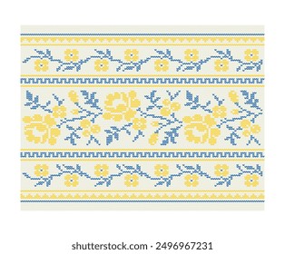 Ukrainian ornament. Imitation of knitted fabric. vector illustration. Can be used for backgrounds, patterns, covers, souvenirs, clothing, textiles and other layouts.