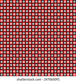 Ukrainian ornament  with red and black elements. seamless pattern