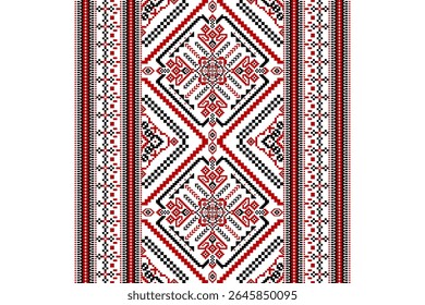 Ukrainian pattern,geometric ethnic oriental  pattern,Slavic pattern,Vector illustration,geometric design background,abstract background.design for texture,fabric,clothing,decoration,scarf,print,shirt