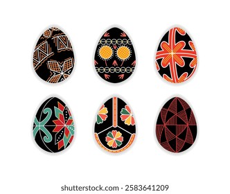 Ukrainian Pysanka Art Traditional Easter Egg Patterns