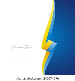 Ukrainian right side brochure cover vector