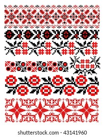 ukrainian russian embroider pattern