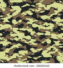 Ukrainian seamless camouflage texture pattern vector