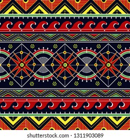 Ukrainian seamless geometric ethnic pattern. Pysanka ornament. Vector illustration