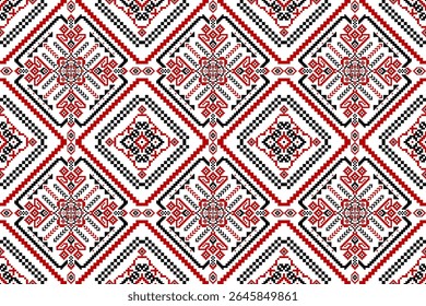 Ukrainian seamless pattern,geometric ethnic oriental seamless pattern,Slavic seamless pattern,Vector illustration,abstract background.design for texture,fabric,clothing,decoration,blocks print,tile.