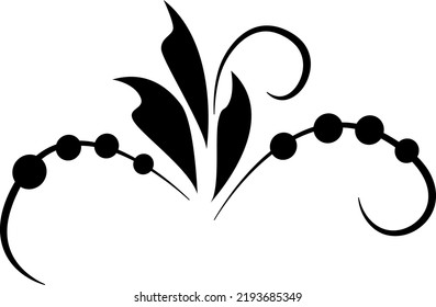 Ukrainian style poster based on Ukrainian folk embroidery in red and black on a white background. Petrykivka.