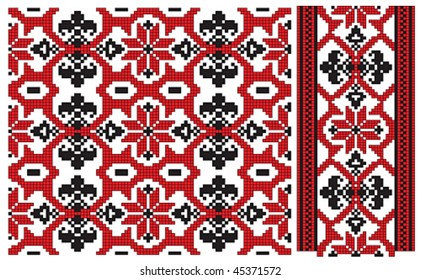 ukrainian texture pattern embroider