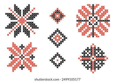 Ukrainian traditional embroidery. Ukrainian national ornaments